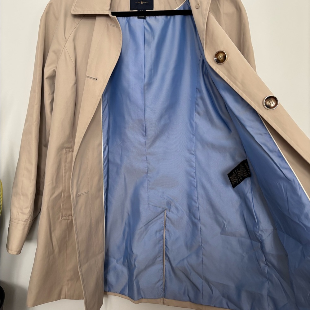London Fog Tan Trench Coat - Picture 4 of 10